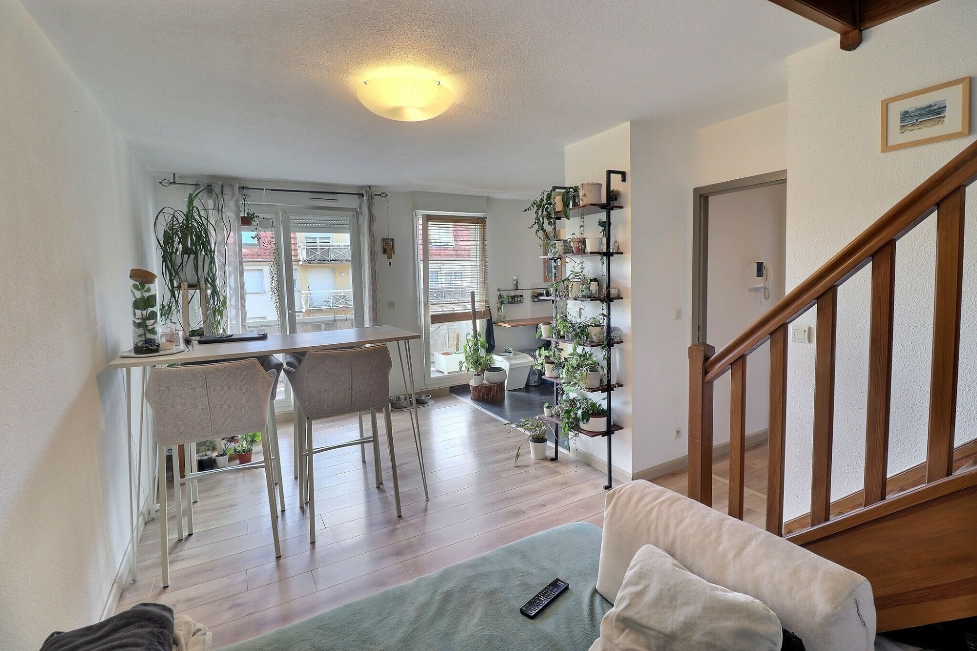 EXPOSIO_133234239 100X100 | Agence immobilière Pierre à Colmar HORBOURG-WIHR F3 en duplex au calme avec balcon OUEST et GARAGE et PARKING Sainte-Croix-en-Plaine 0